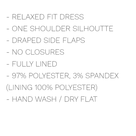 One Shoulder Statement Dress - Picture 5 of 5